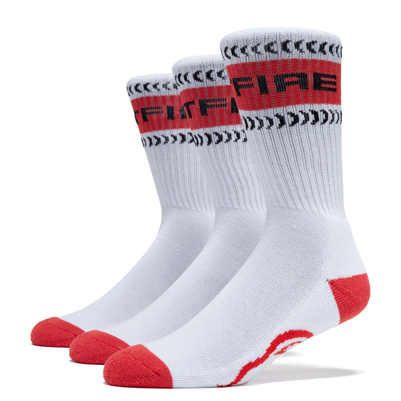 Spitfire Classic '87 Bighead 3 Pack of Socks - White/Red/Black