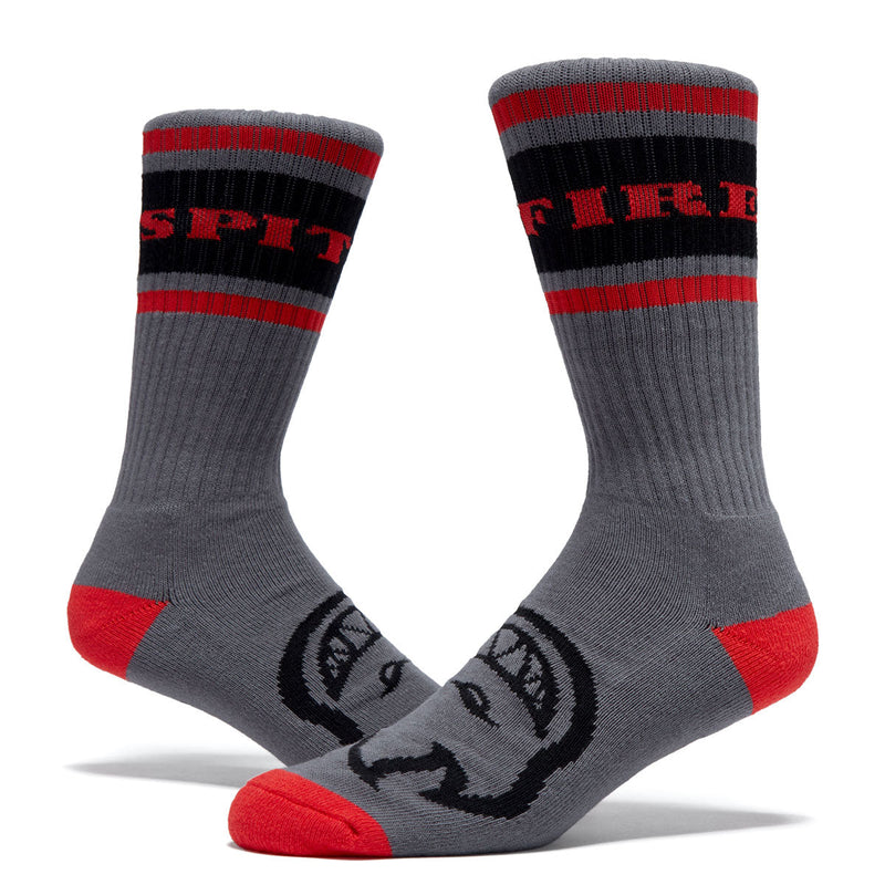 Spitfire Classic '87 Bighead Socks - Charcoal/Red/Black
