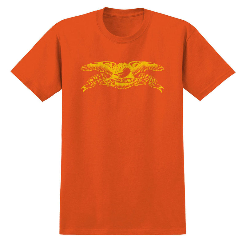 Anti-Hero Basic Eagle T-Shirt - Orange/Yellow Print