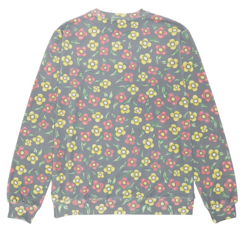 Krooked Painted Flowers Sweatshirt - Multi Color