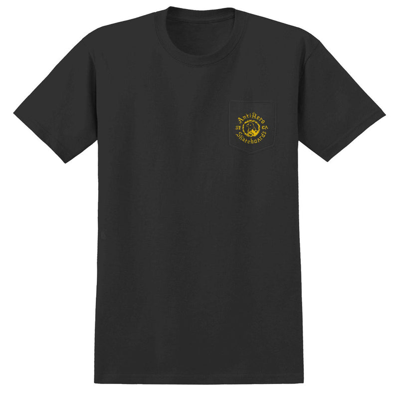 Anti-Hero Pigeon Motion Pocket T-Shirt - Charcoal Grey