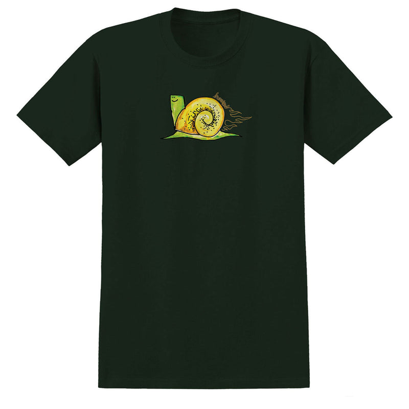 Krooked Flame Snail T-Shirt - Forest