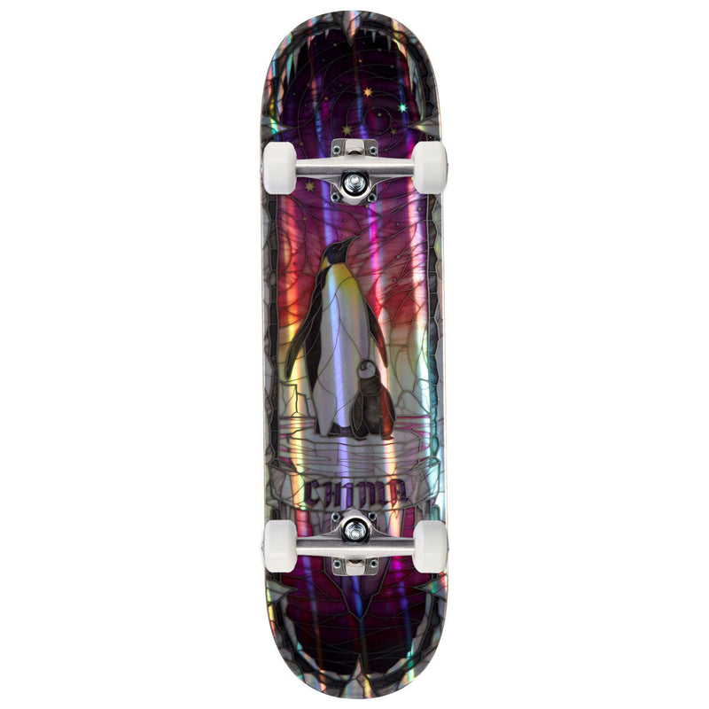 Real Chima Cathedral Skateboard Complete - Holographic Rainbow Foil - 8.25