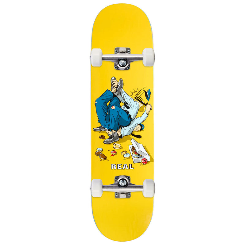 Real Double Duty Cops ER Skateboard Complete - Yellow - 8.25