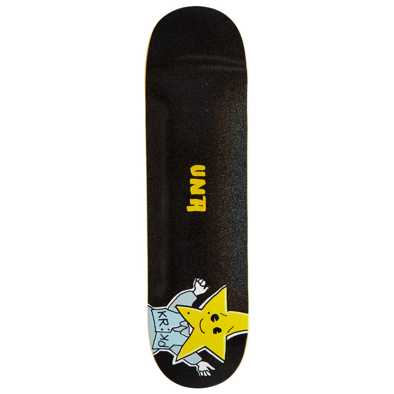 Krooked Una Star Vest Skateboard Deck - Black - 8.50