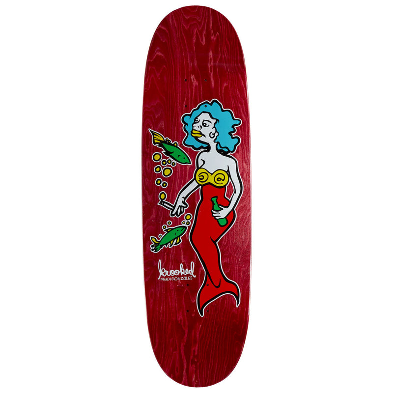 Krooked Gonz Mermaid Skateboard Deck - 9.10