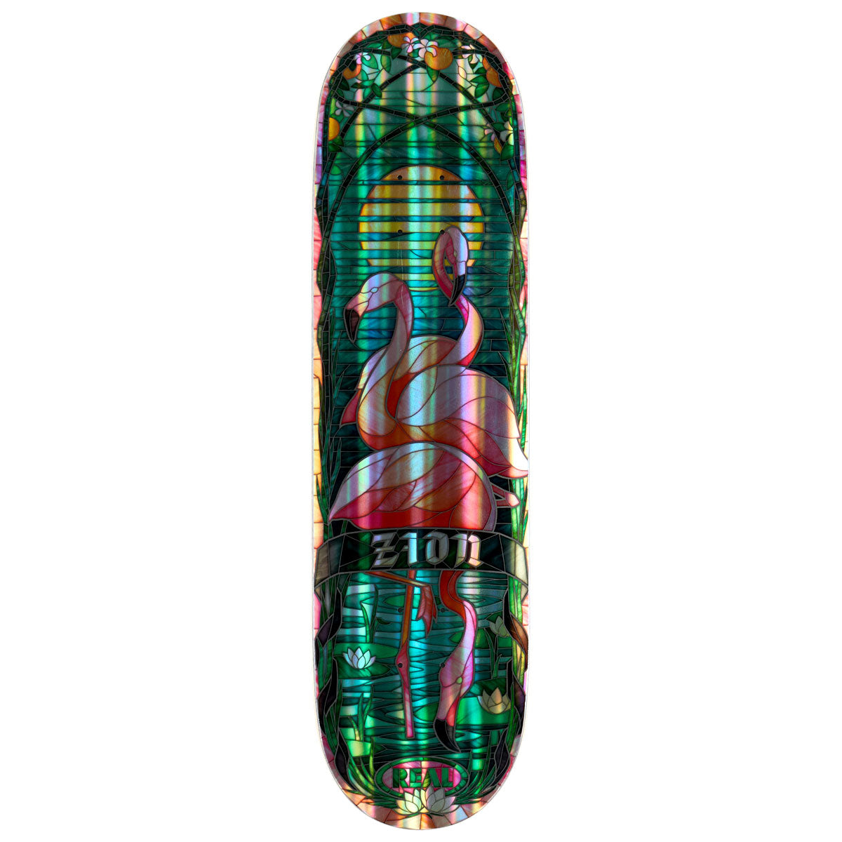 Real Zion Holographic Cathedral Skateboard Deck - 8.38