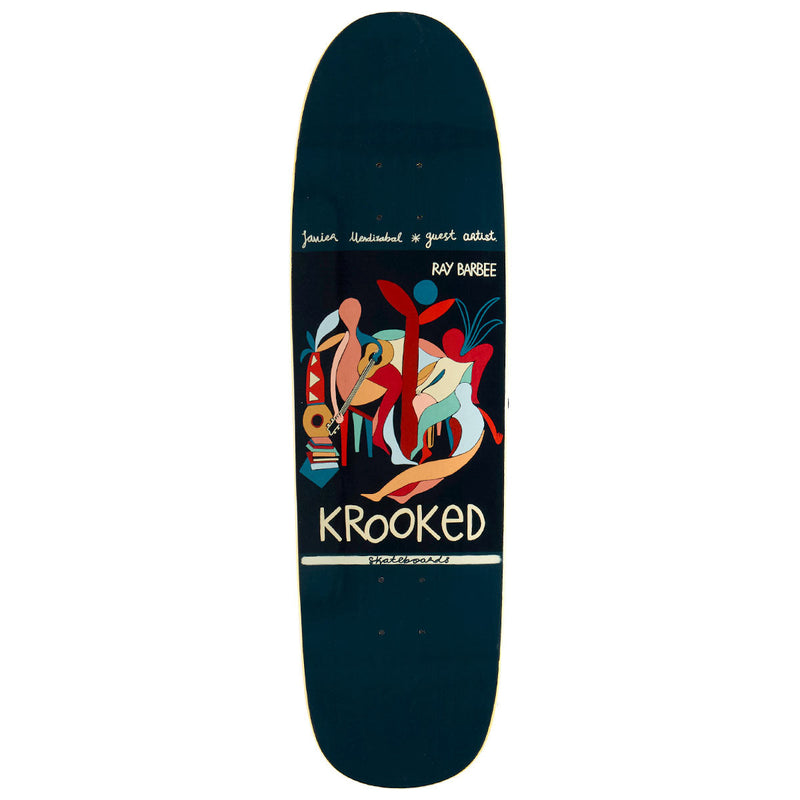 Krooked Barbee Little Postcards By Javier Mendizabal Skateboard Deck - 8.88