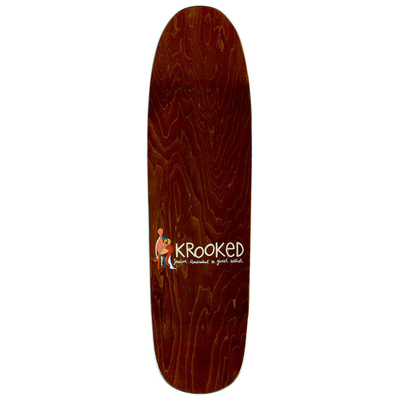 Krooked Barbee Little Postcards By Javier Mendizabal Skateboard Deck - 8.88