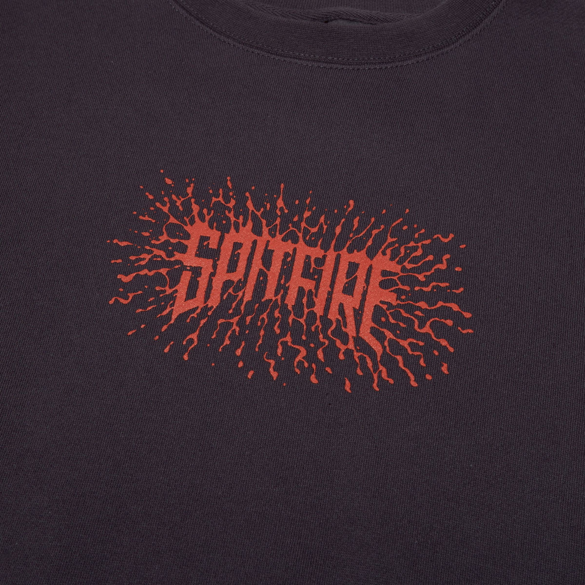 Spitfire Splat Sweatshirt - Asphalt/Red image 2