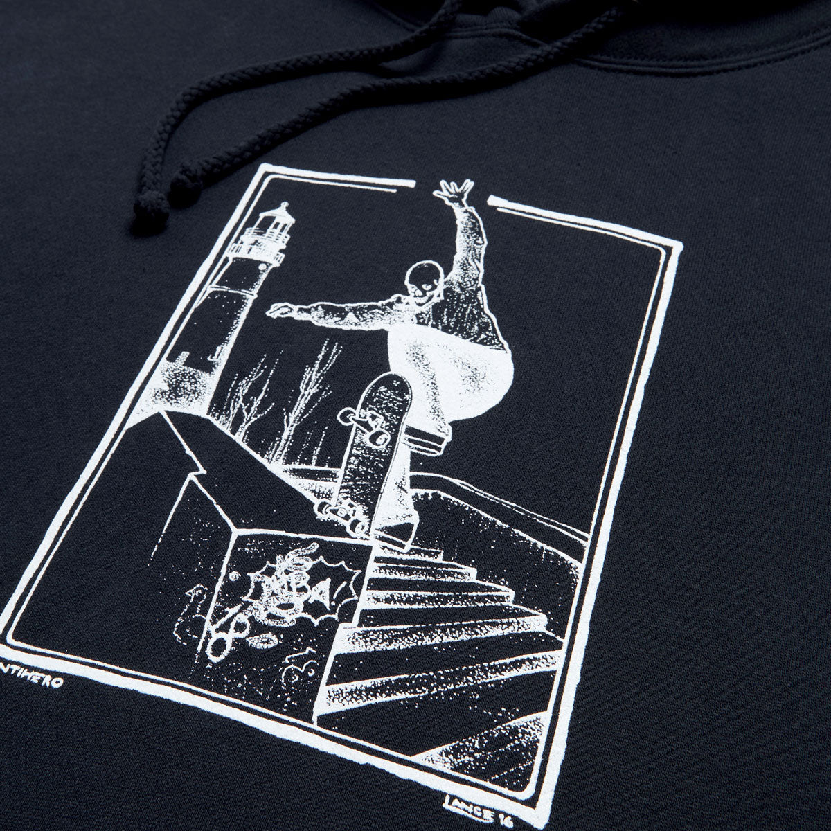 Anti-Hero BA Lance Hoodie - Navy/White image 2