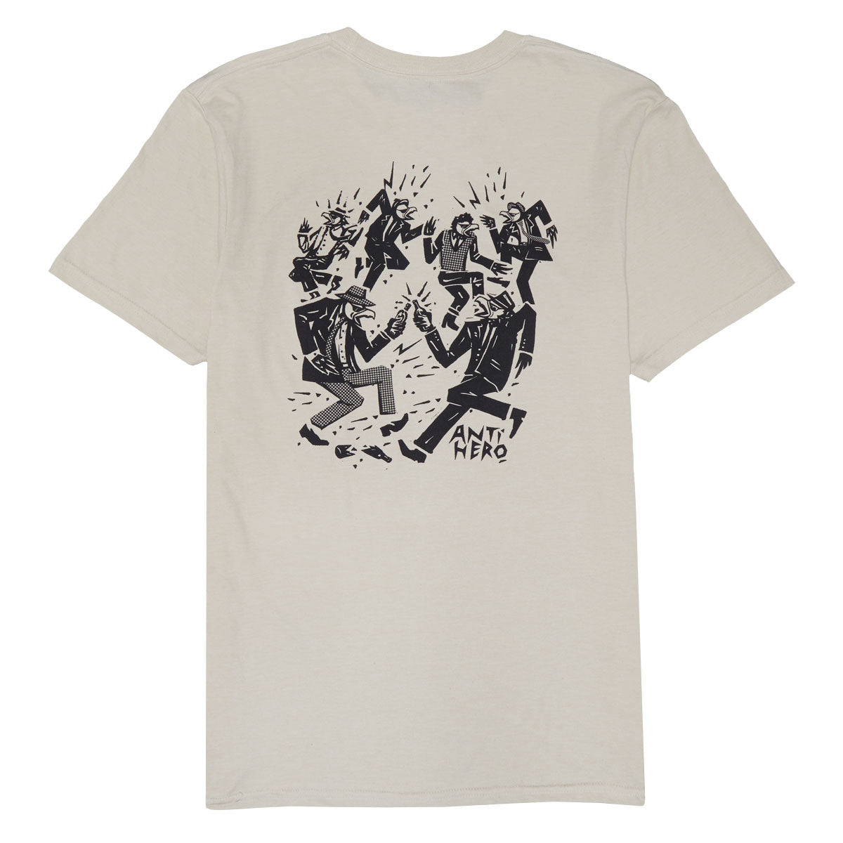 Anti-Hero Ruder Bwoys T-Shirt - Heather Bone/Black image 1