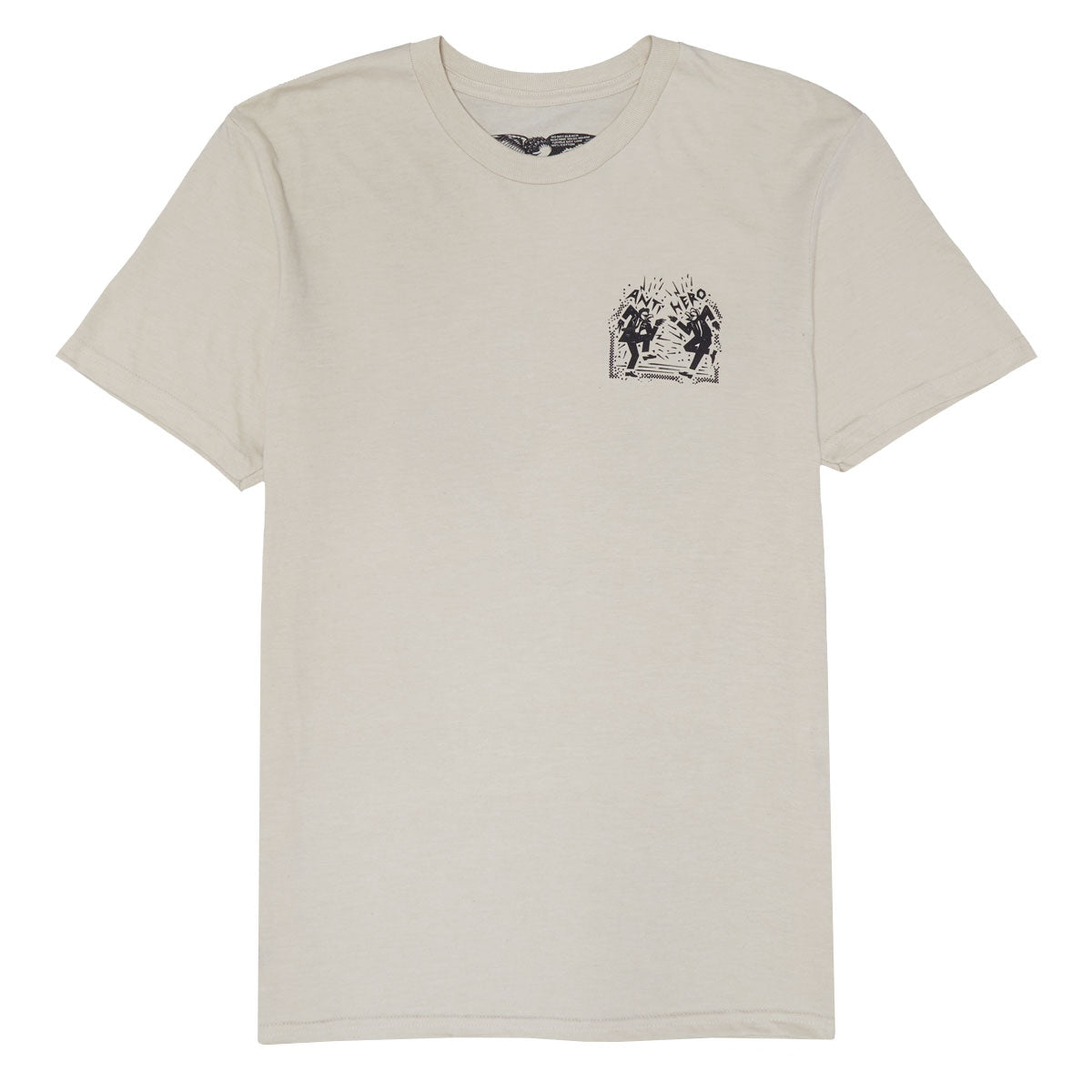 Anti-Hero Ruder Bwoys T-Shirt - Heather Bone/Black image 2