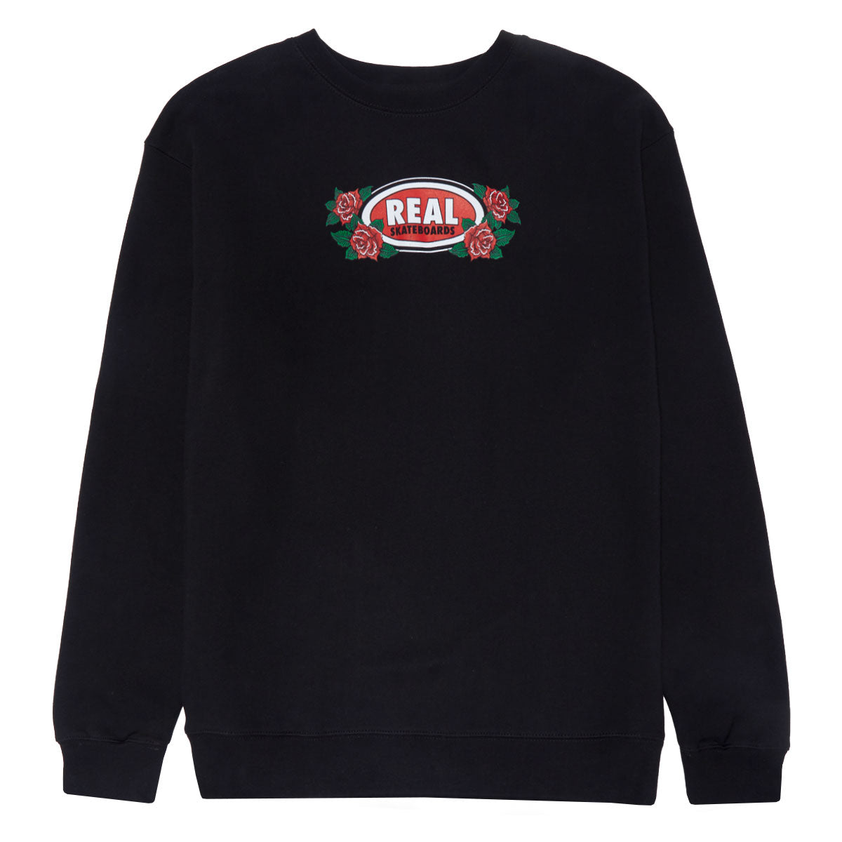 Real Rose Oval Sweatshirt - Black/Multi Color image 1