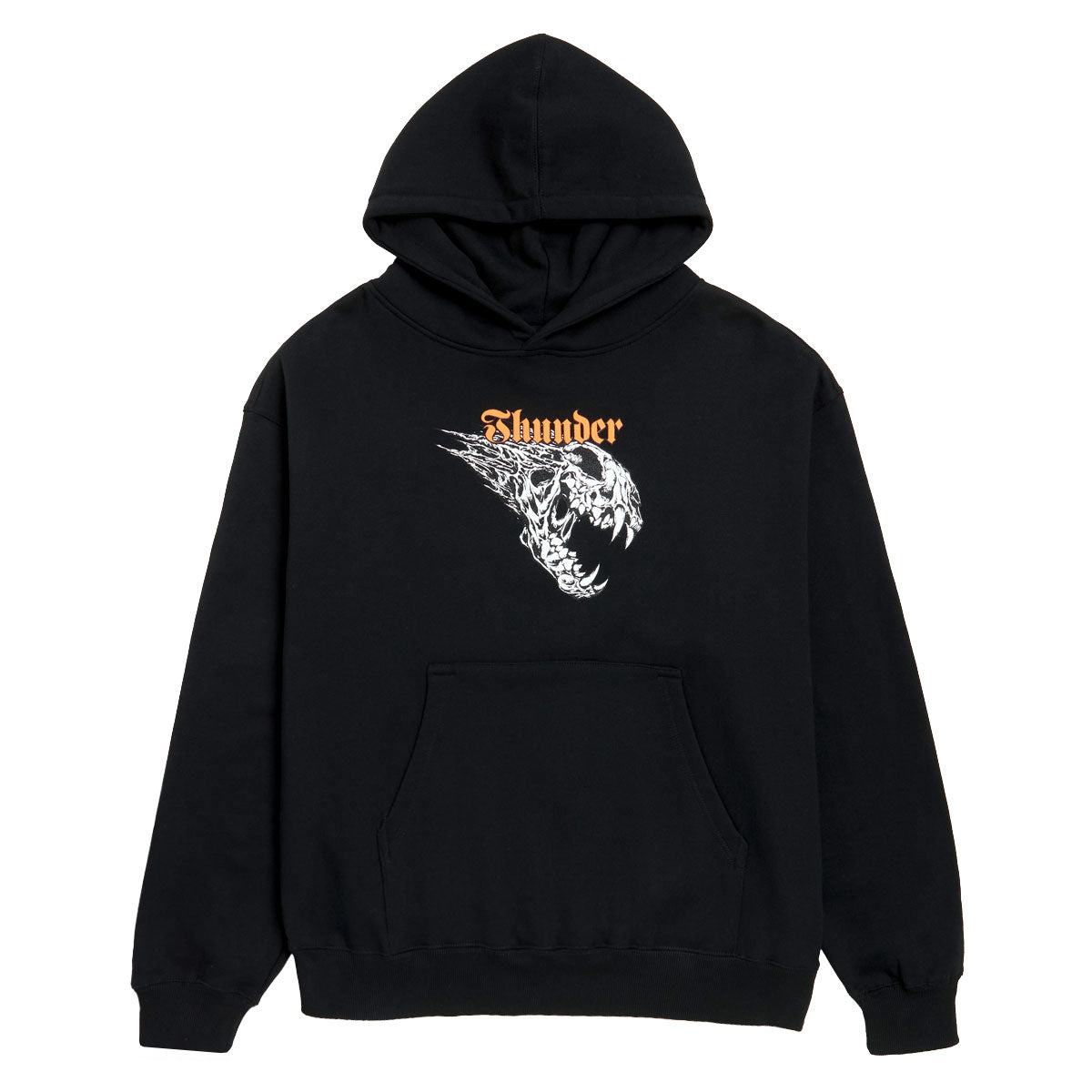 Thunder Screaming Banshee Hoodie - Black/Black/White/Orange image 1