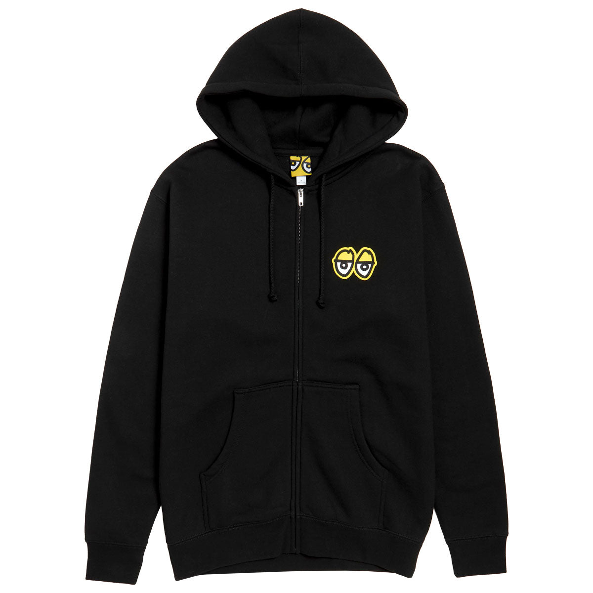 Krooked New Tricks Zip Up Hoodie - Black/Yellow/Black/White image 1