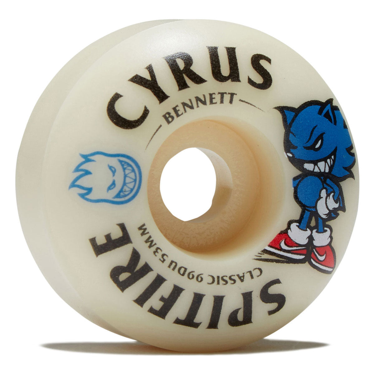 Spitfire F4 99d Cyrus Bennett Burn Squad Classic Skateboard Wheels - Natural - 53mm image 1