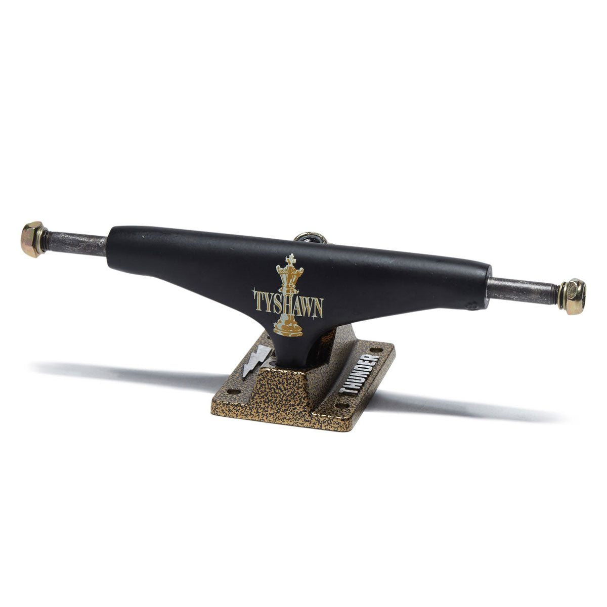 Thunder Tyshawn Endgame Pro Editions Skateboard Trucks - Black/Gold - 148mm image 1