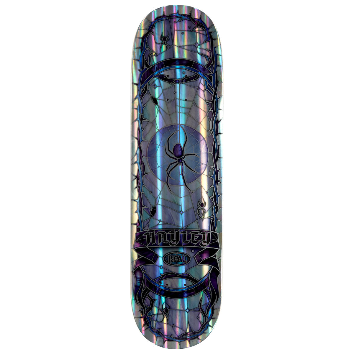 Real Hayley Rainbow Holo Cathedral True Fit Skateboard Deck - 8.06