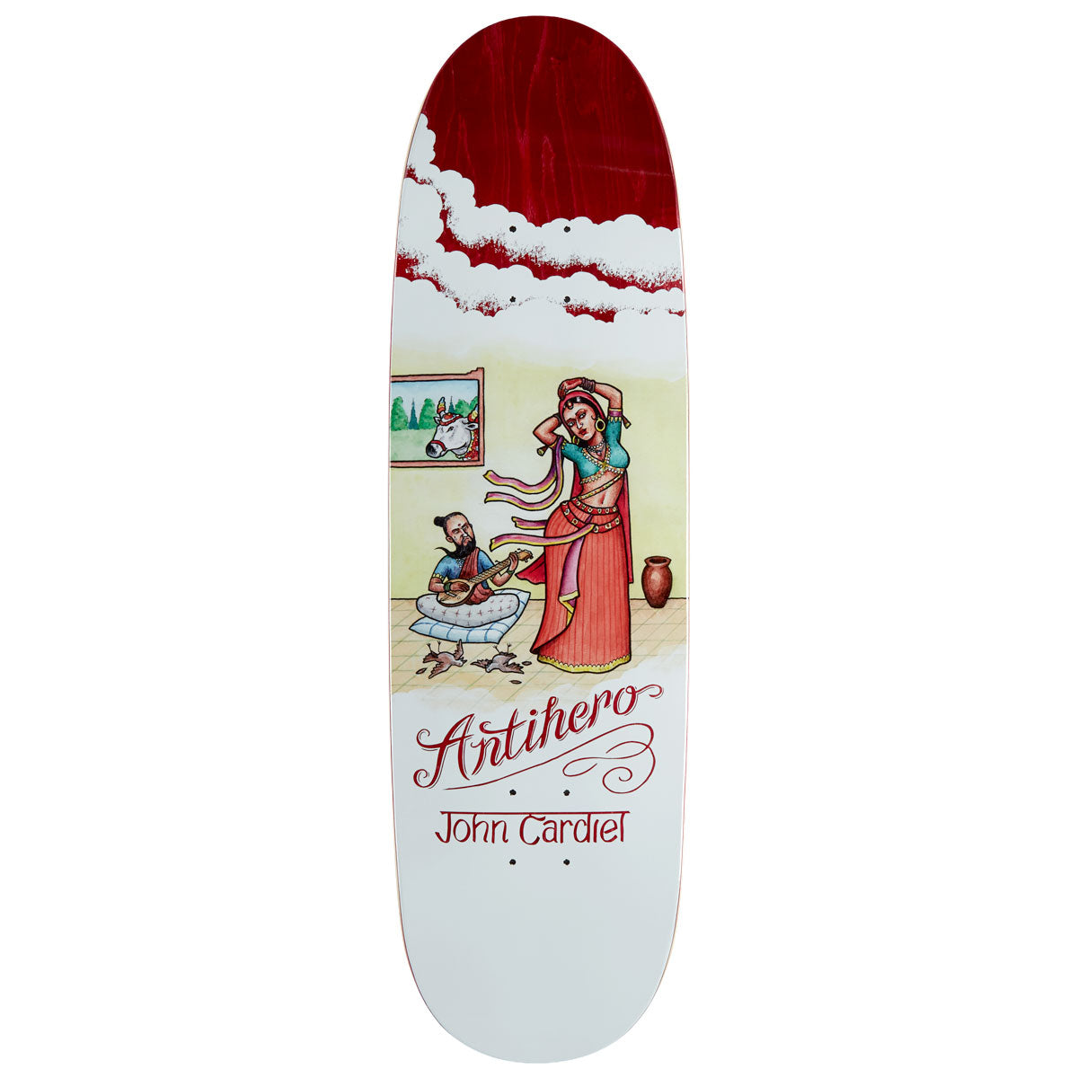 Anti-Hero Cardiel Flaturlent Beauties Skateboard Deck - White - 9.18
