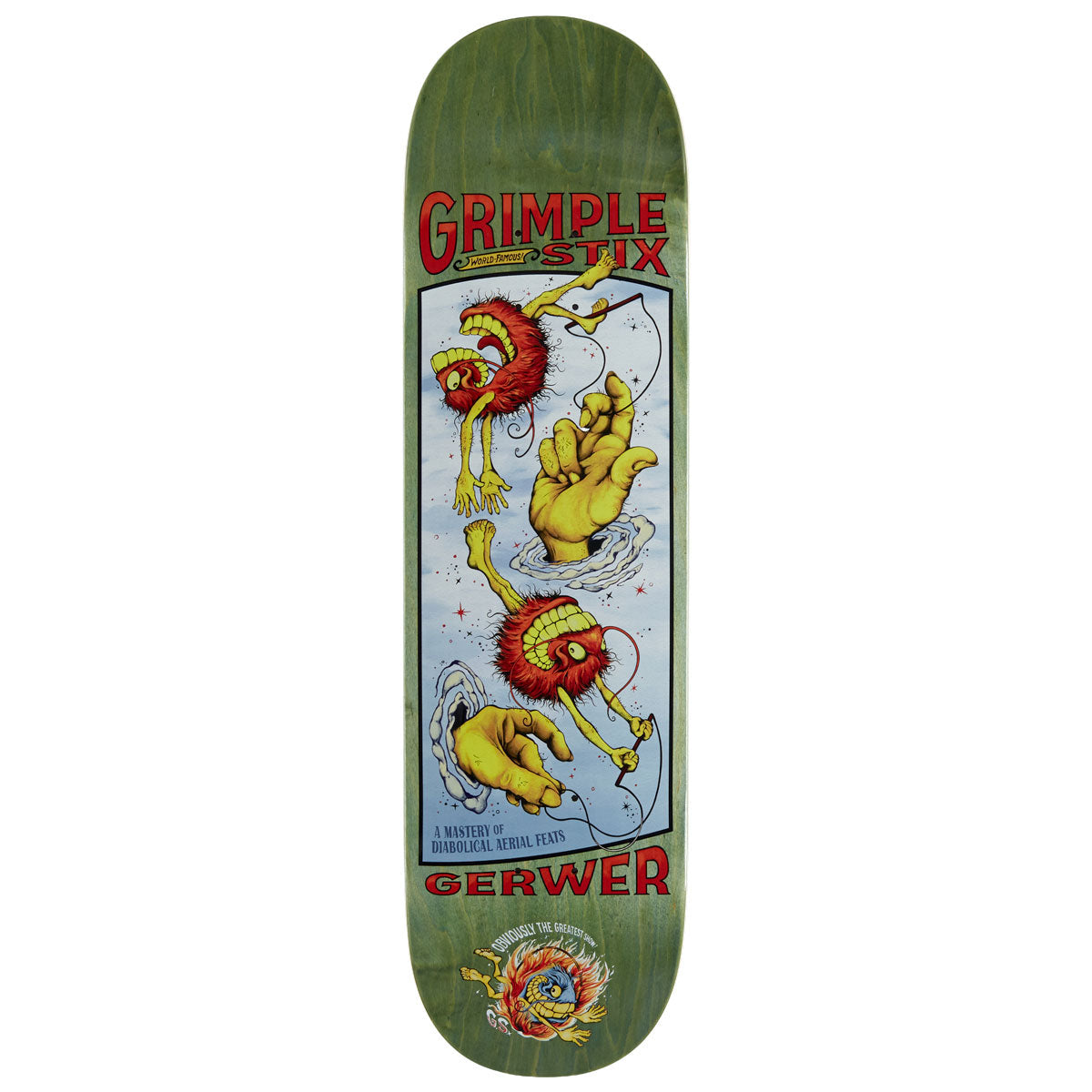 Anti-Hero Gerwer Grimple Obvious Greats Skateboard Deck - 8.25