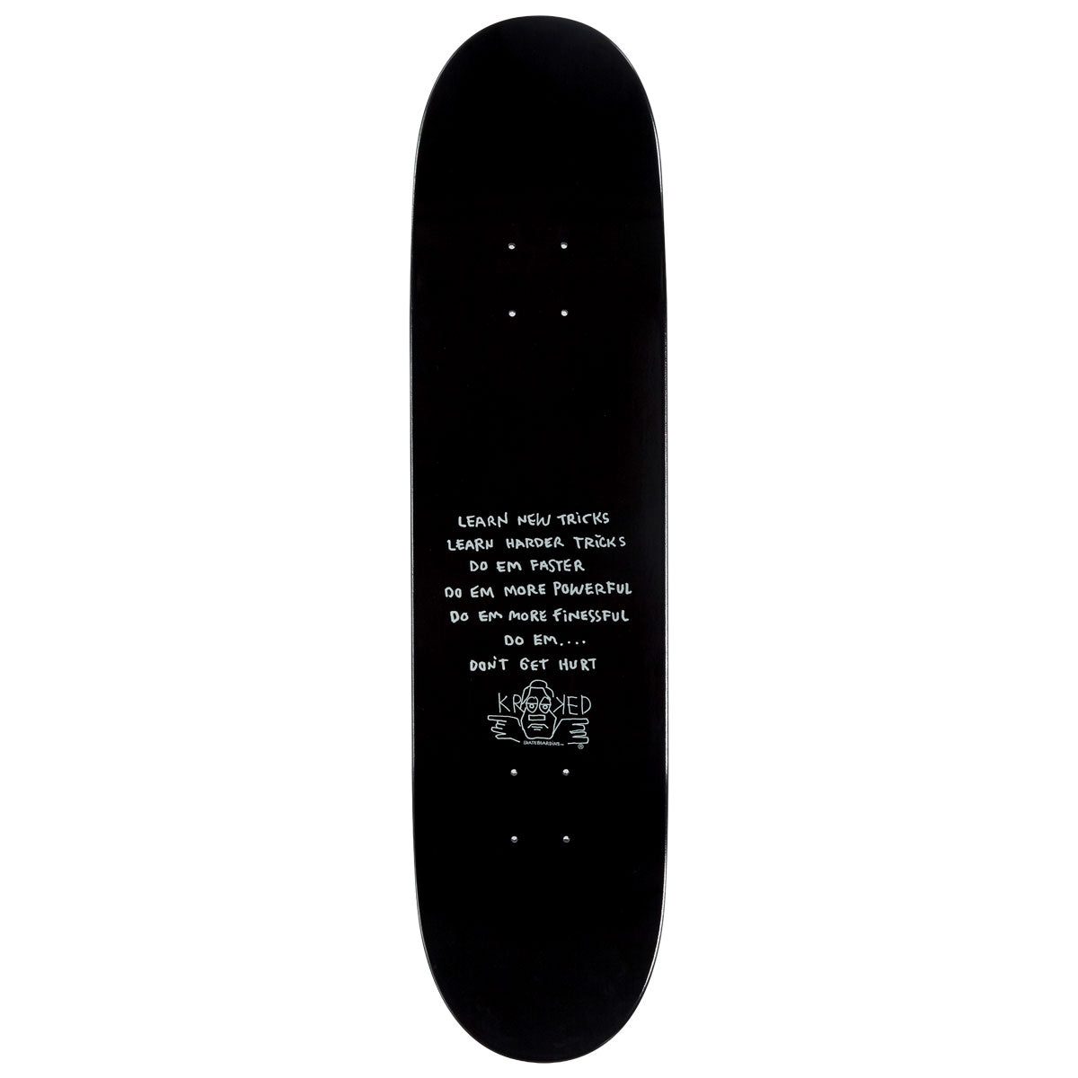 Krooked Cromer Mad King Skateboard Deck - Maroon - 8.06