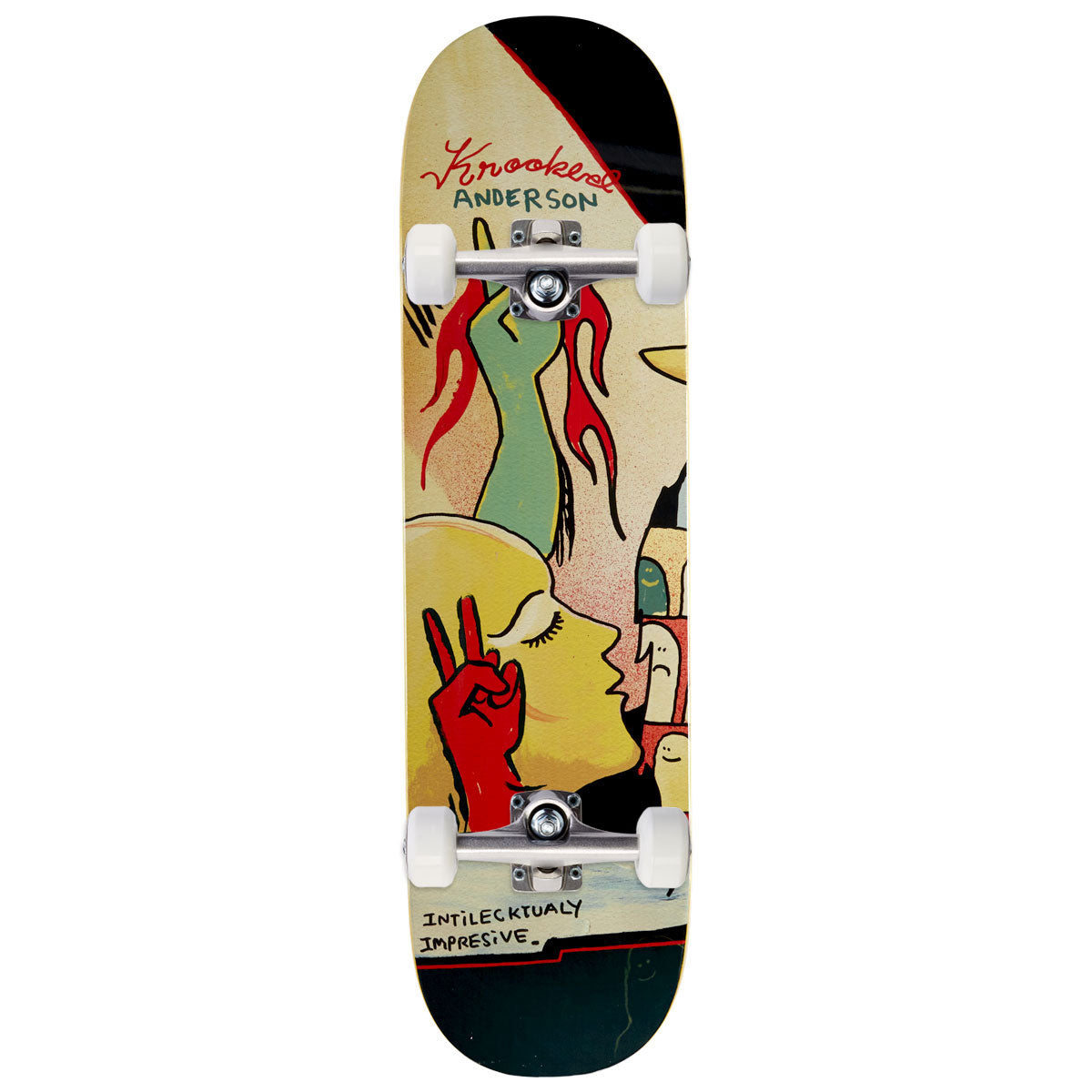 Krooked Manderson Three Star Skateboard Complete - 8.38