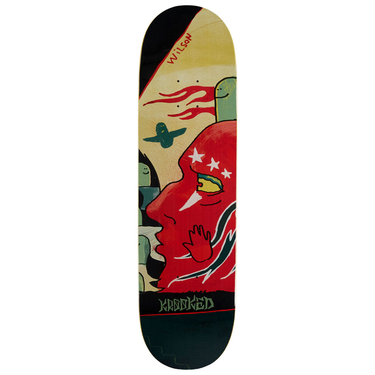 Krooked Wilson Three Star Skateboard Deck - 8.50