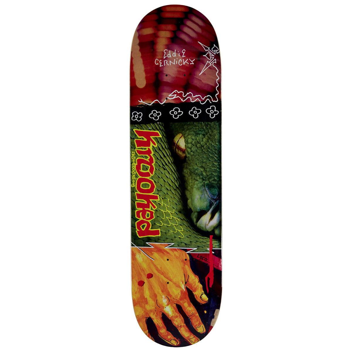 Krooked Cernicky Snake Bite Skateboard Deck - 8.38