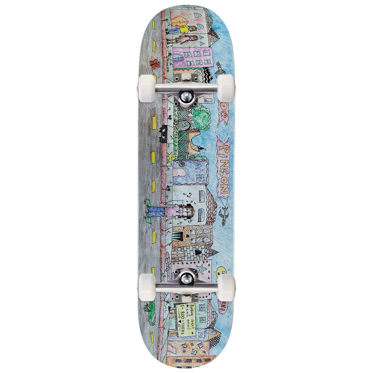 There Poe Poe Wuz Here Skateboard Complete - 8.25