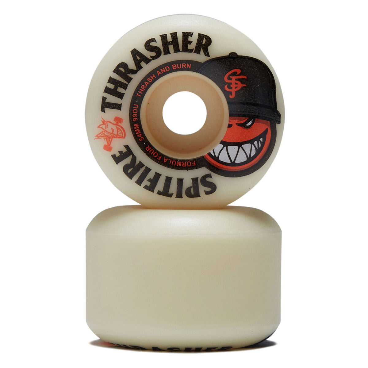 Spitfire x Thrasher The City F4 99d Radial Full Skateboard Wheels - Natural - 54mm image 2
