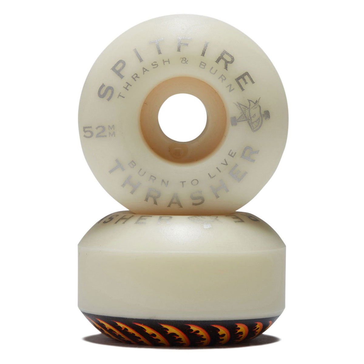 Spitfire x Thrasher Classic Flame F4 99d Classic Skateboard Wheels - Natural - 52mm image 2
