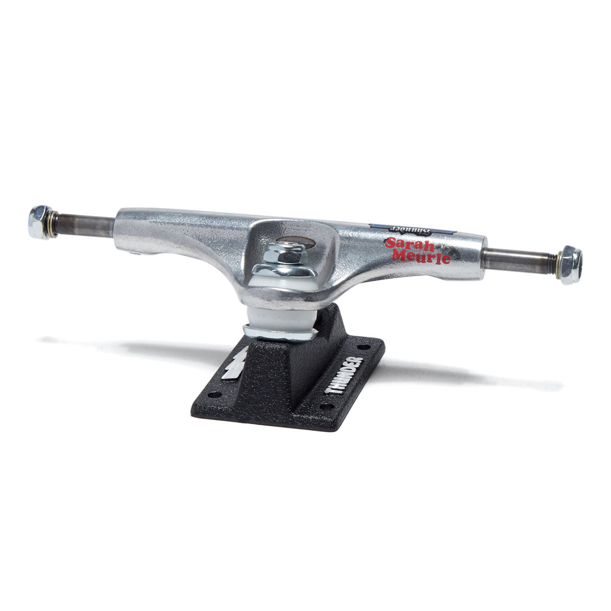 Thunder Sarah Meurle Emulsion Pro Hollow Lights Skateboard Trucks - Polished/Black - 148mm image 2