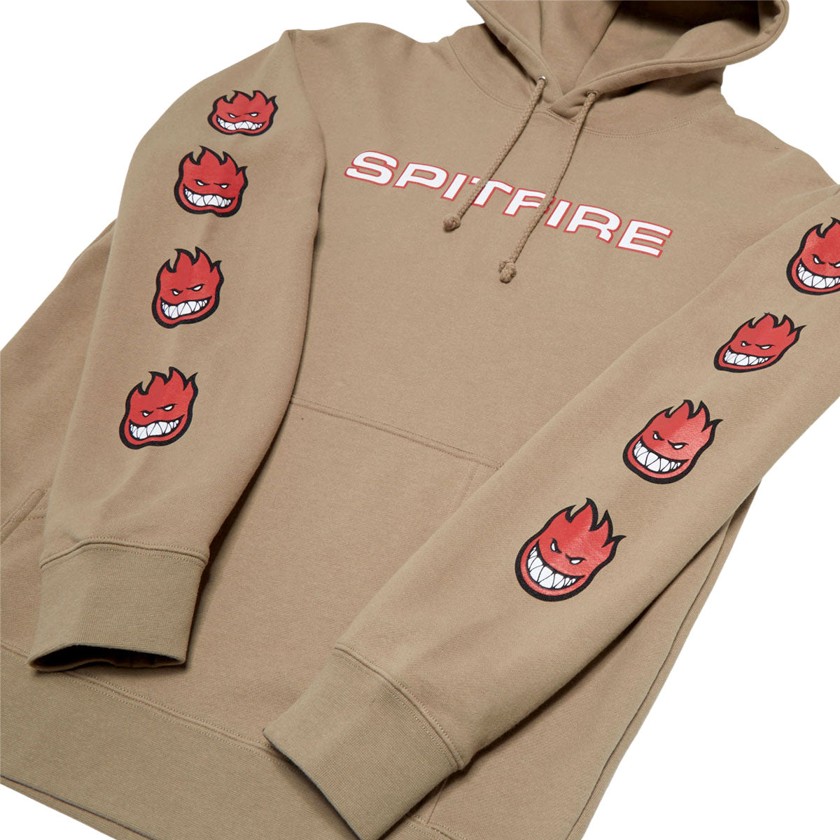 Spitfire Classic '87 Bighead Fill Sleeve Hoodie - Sandstone/Red/White/Black image 2