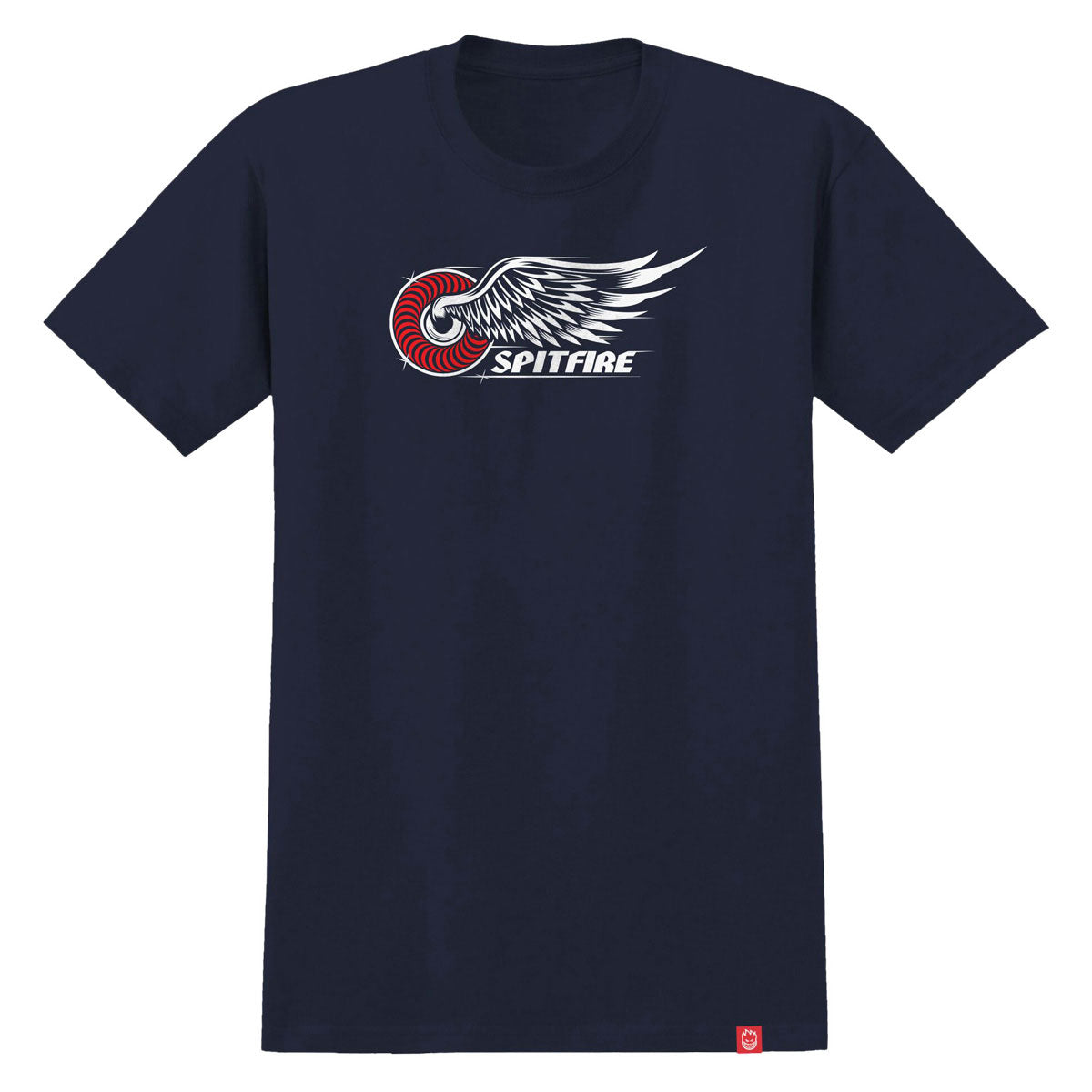 Spitfire Classic Wing T-Shirt - True Navy/Red/White image 1