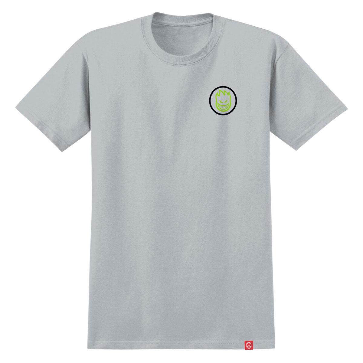 Spitfire Classic Swirl Overlay T-Shirt - Ice Grey/Black/Green image 2