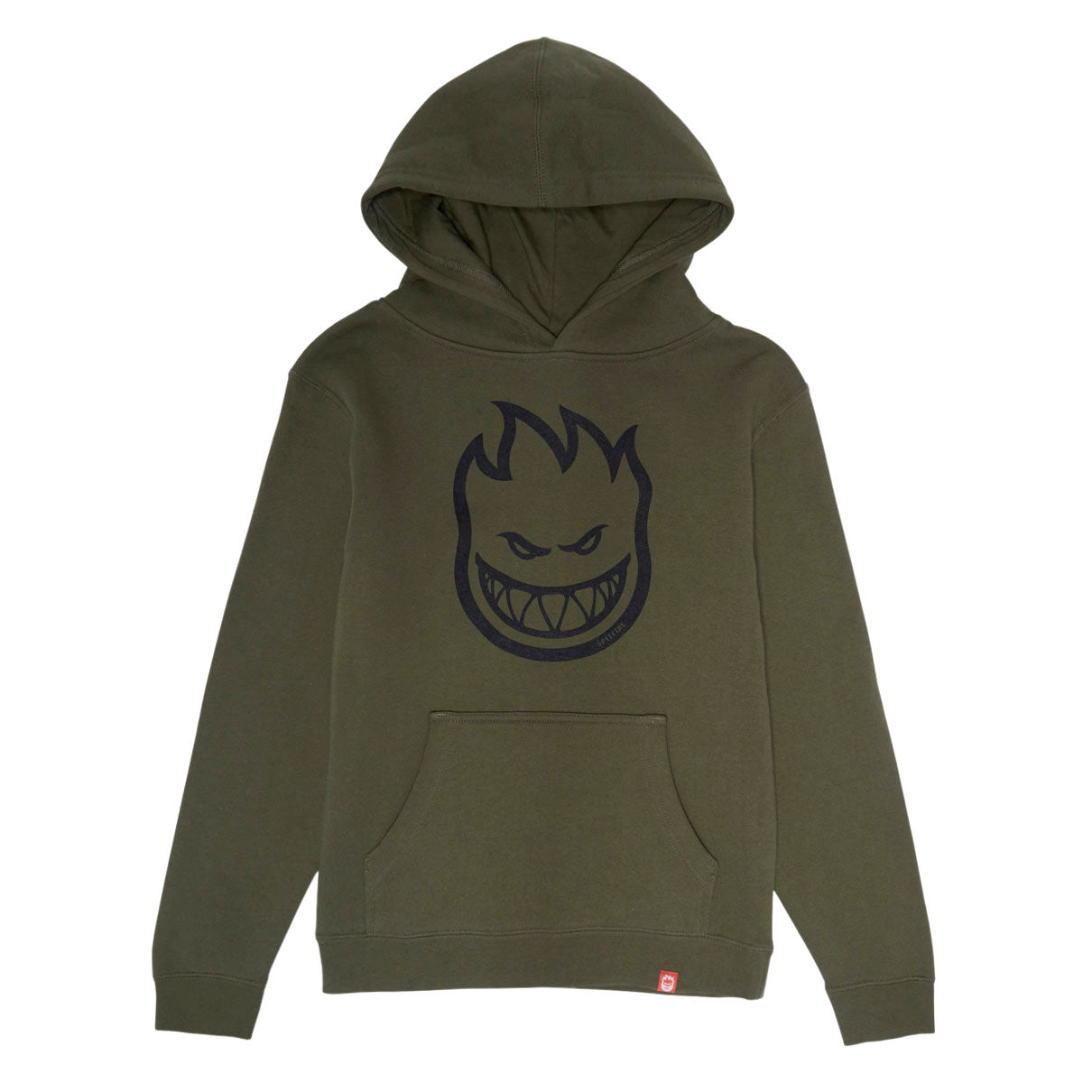 Spitfire Youth Bighead Hoodie - Army/Black image 1