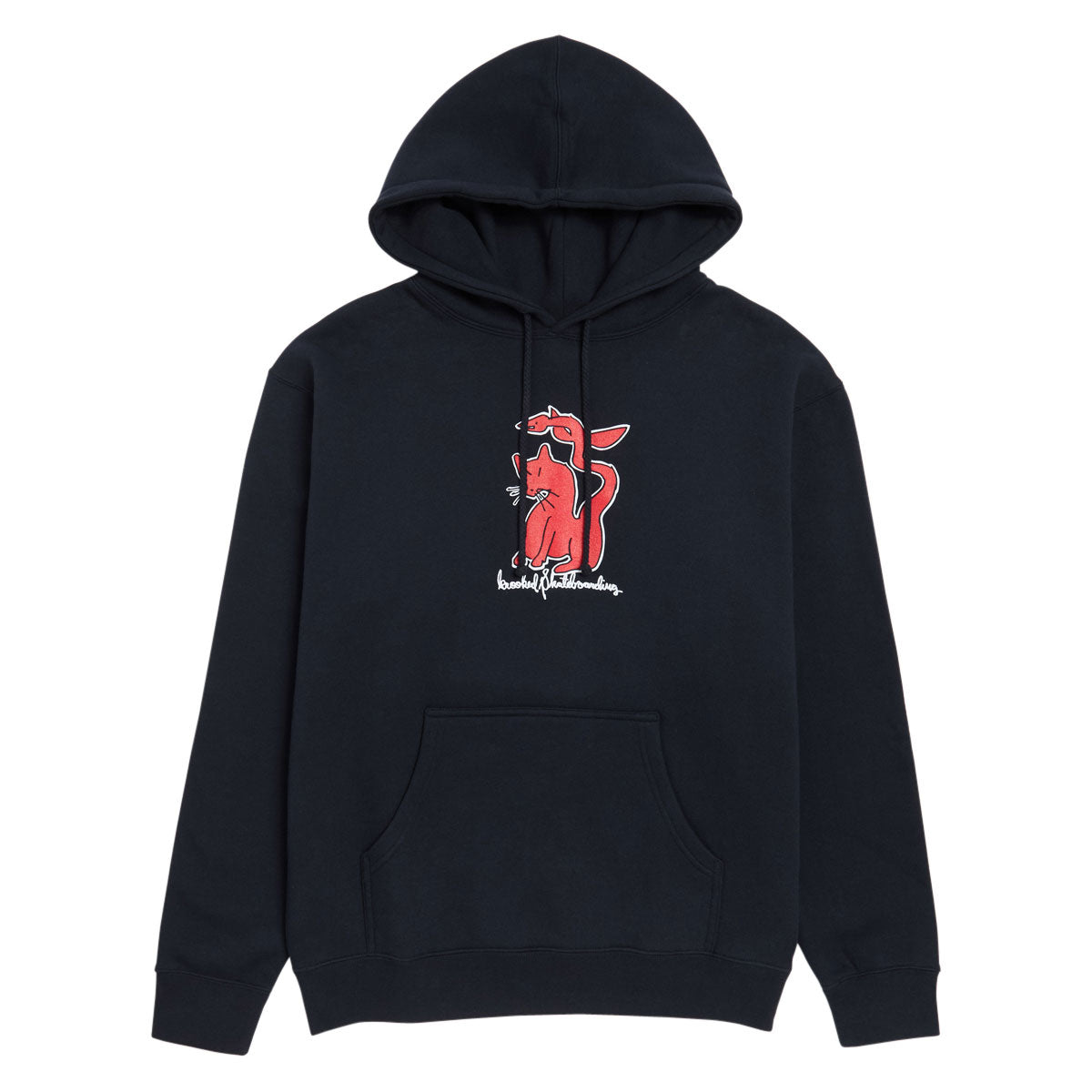 Krooked Kat Serpent Hoodie - Navy/Red/White/Black image 1