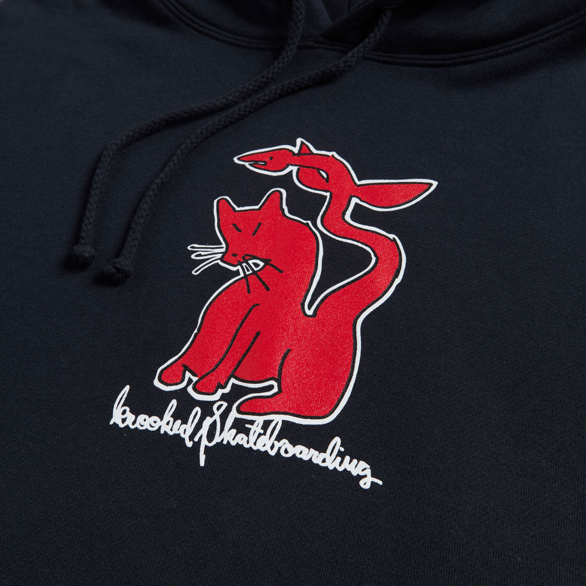 Krooked Kat Serpent Hoodie - Navy/Red/White/Black image 2