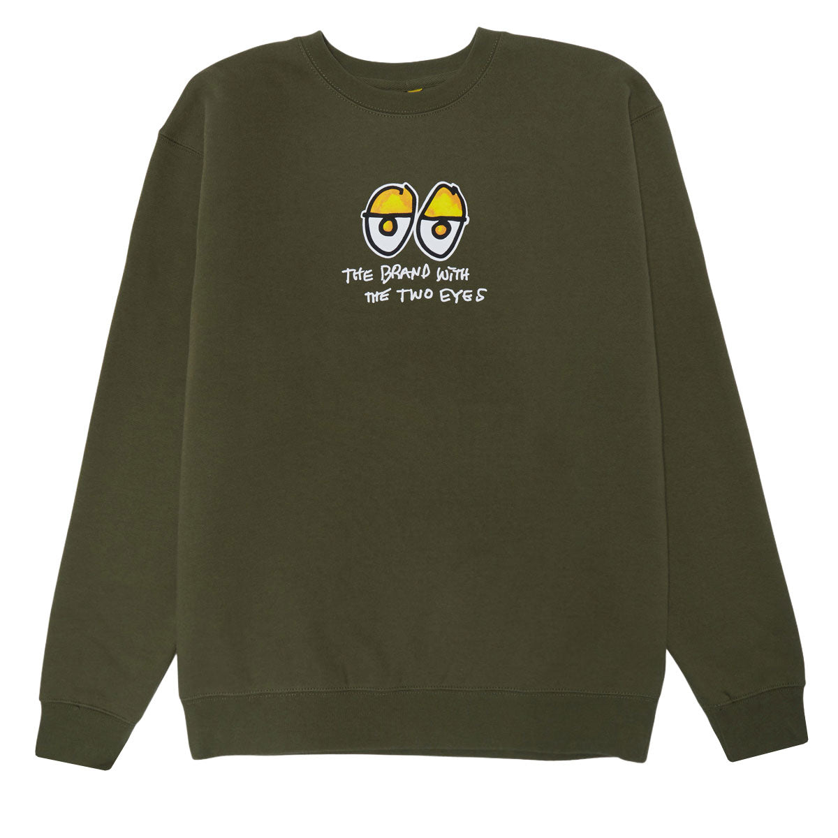 Krooked Two Eyes Fill Sweatshirt - Army/Multi Color image 1