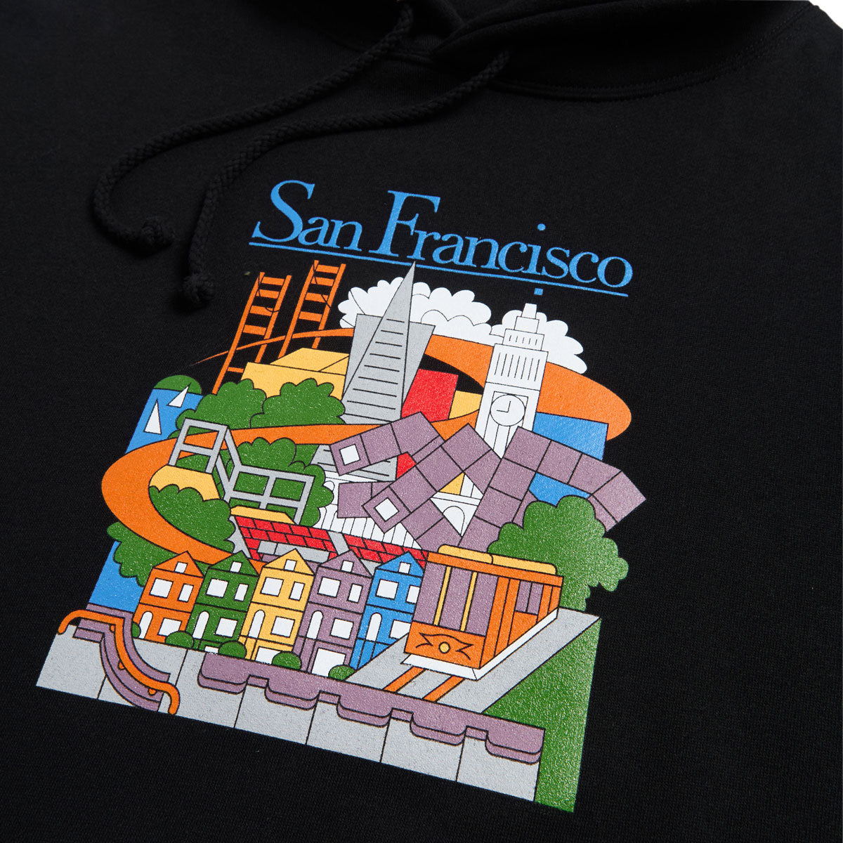 Real SF Travel Hoodie - Black/Multi Color image 2