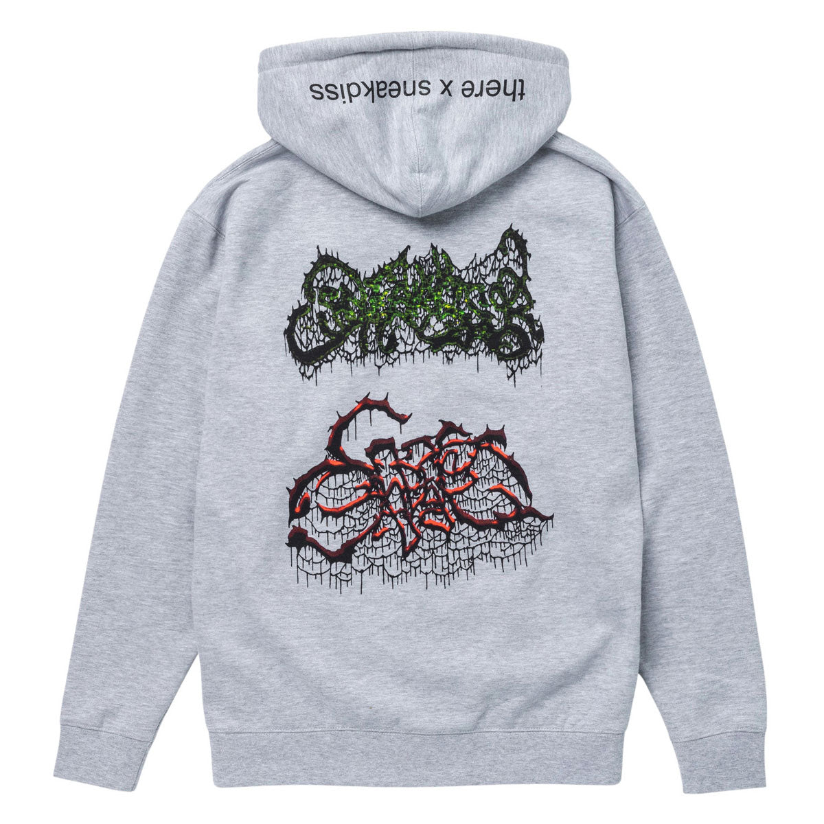 There x Sneakdiss Zip Hoodie - Grey Heather/Multi Color image 2