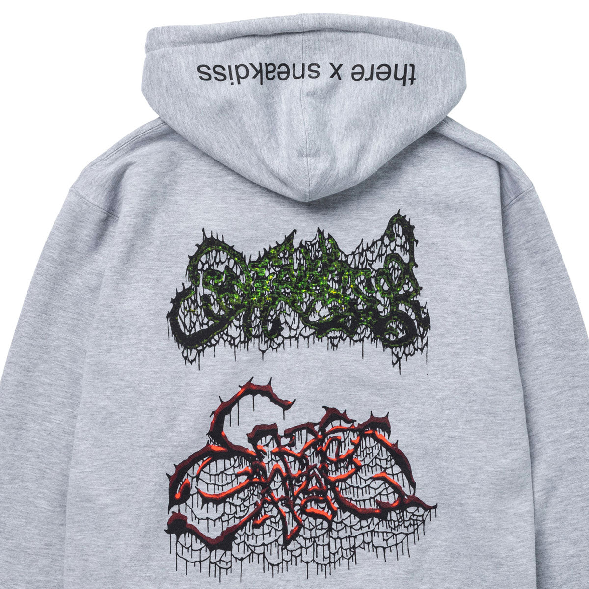 There x Sneakdiss Zip Hoodie - Grey Heather/Multi Color image 3