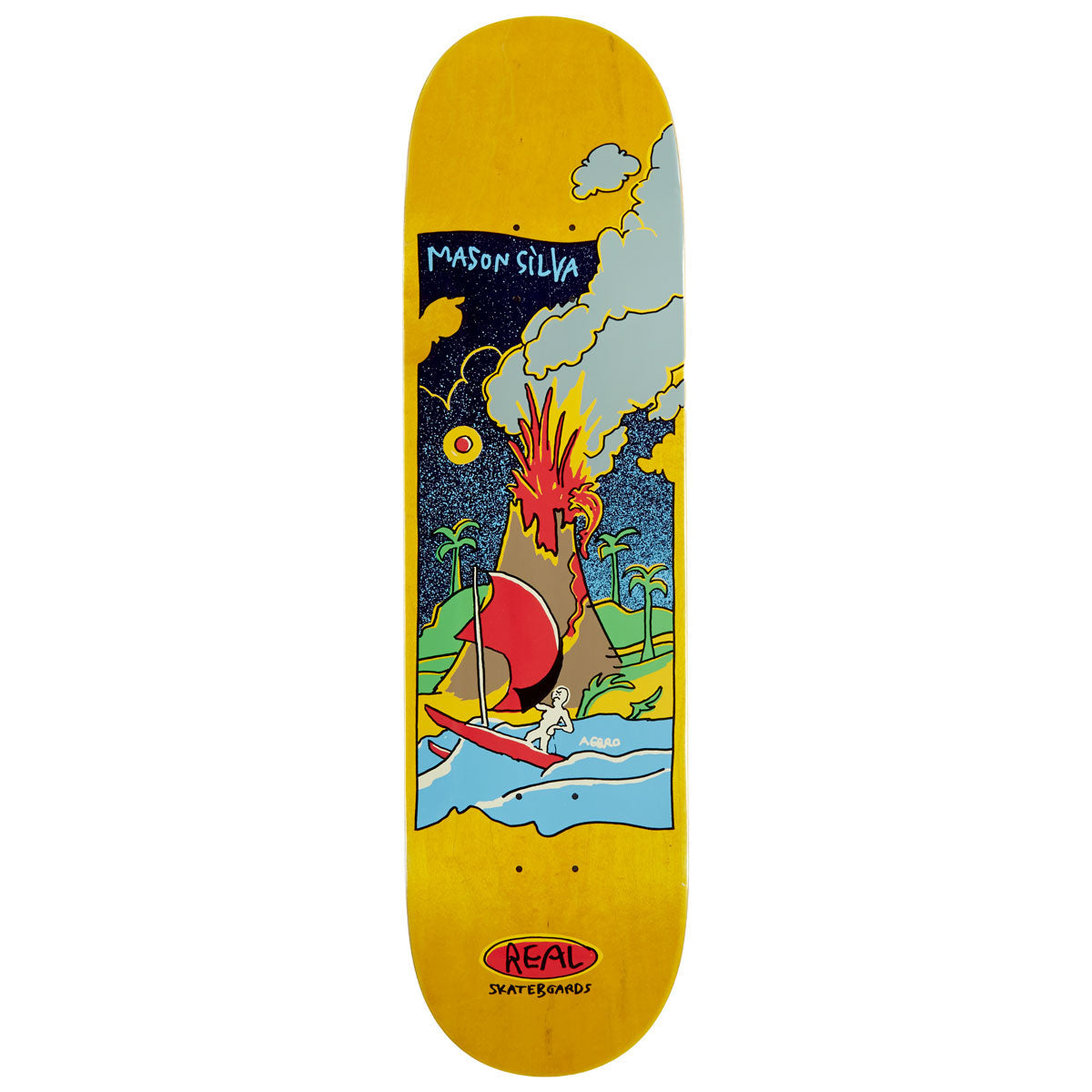 Real DBX Mason Volcano Skateboard Deck - Multi - 8.25