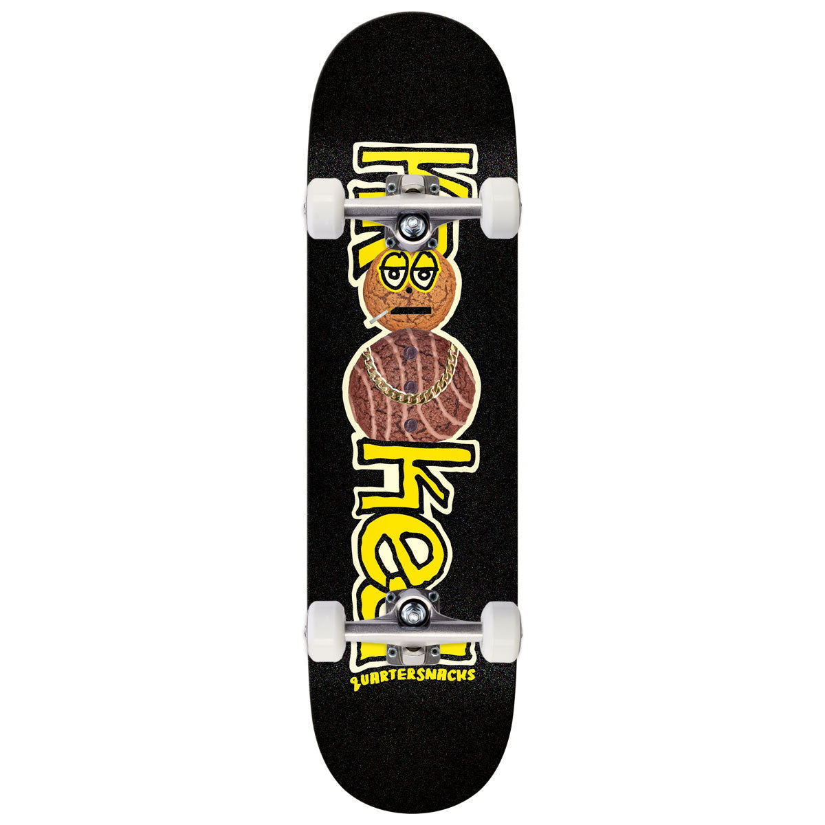Krooked x Quartersnacks Snackman Skateboard Complete - Black - 8.50