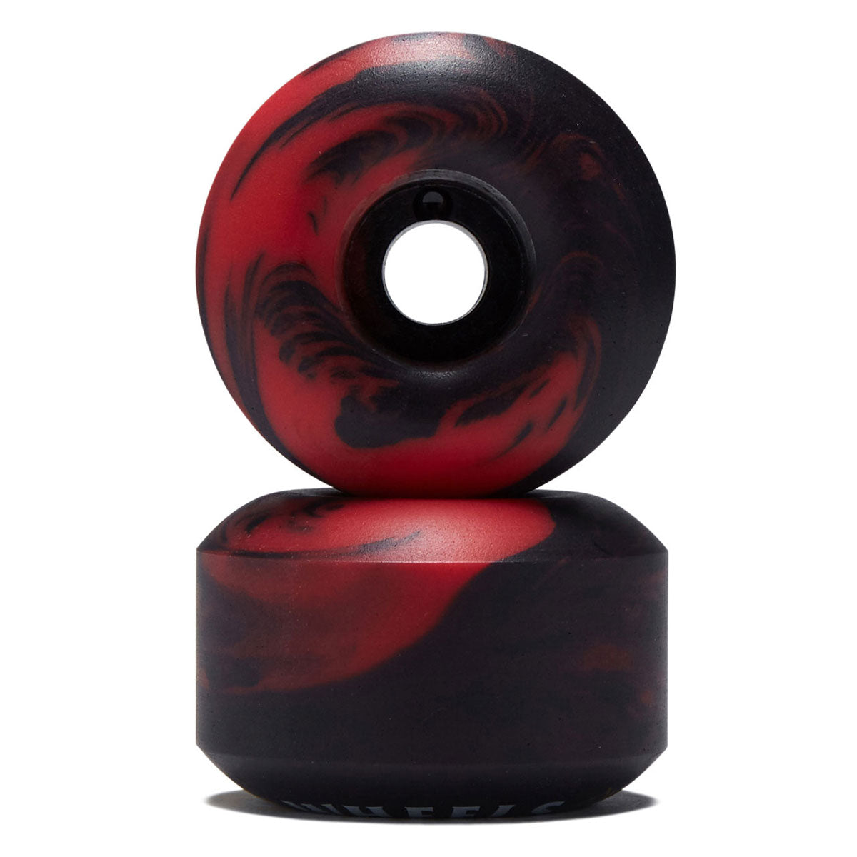 Spitfire F4 99 Shroom Bighead Classic Full Skateboard Wheels - Black/Red Swirl - 56mm image 2