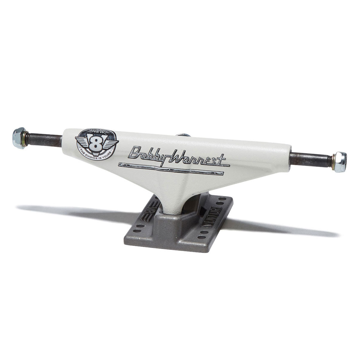 Venture V8 Bob Worrest Skateboard Trucks - Cream/Black - 5.6 image 1