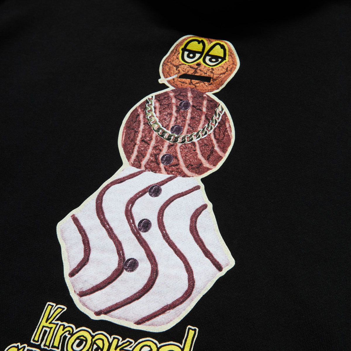 Krooked x Quartersnacks Snackman Hoodie - Black image 4