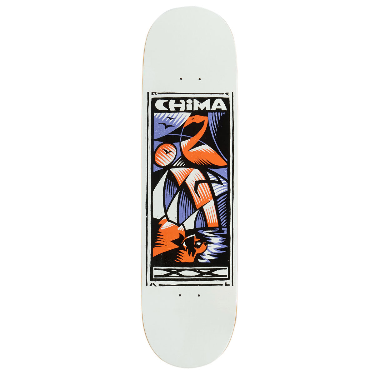 Real Chima 20 Years Skateboard Deck - White - 8.25