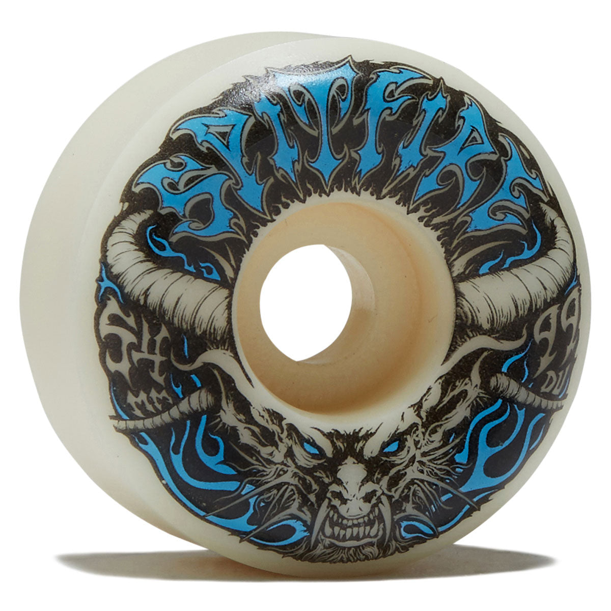 Spitfire Team Demon Redux F4 99 Conical Full Skateboard Wheels - Natural - 54mm image 1